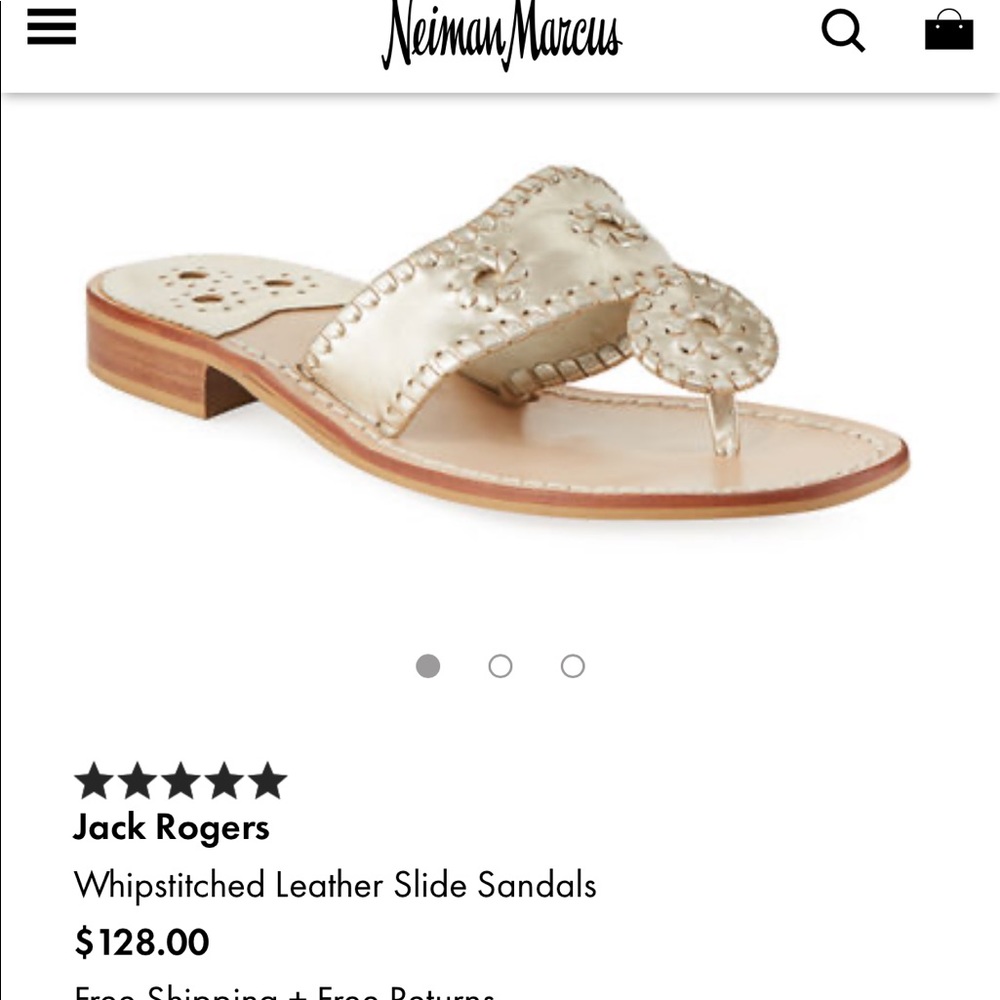 Jack Rogers platinum Hampton sandal 9.5